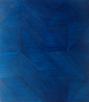 Wendy Kelly Moody Blue 2013. Mixed technique on canvas, 122 x 106.5 cm