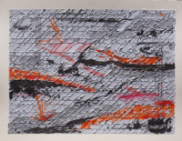 Wendy Kelly. Letter of Introduction 2 2013. Tritpych, panel 2, mixed media on paper. Panel size 30 x 41 cm