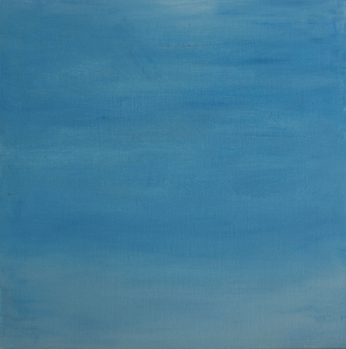 Wendy Kelly 52 Skies 2017 one of 52 panels, oil on  canvas on board, 30 x 30 cm