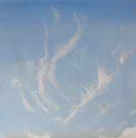 Wendy Kelly 52 Skies 2017, series, oil on canvas on board 30 x 30 cm