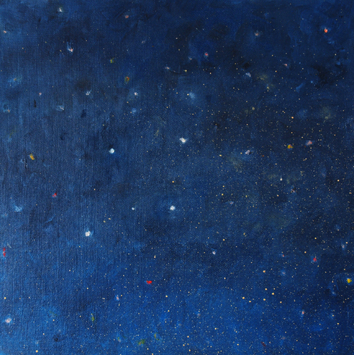 Wendy Kelly 52 Skies 2017, Series, oil on canvas on board 30 x 30 cm