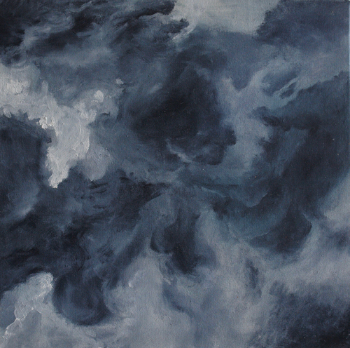 Wendy Kelly 52 Skies 2017 Series Oil on canvas on board 30 x 30 cm
