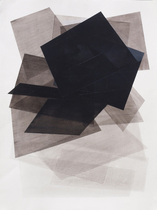 Wendy Kelly. Shadowland  4 2013. Acrylic on paper 76 x 57 cm