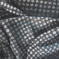 Wendy Kelly. Fabric Work 2, 2023. Oil on linen 61 x 61 cm