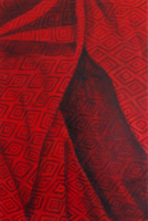 Wendy Kelly. Fold 4, 2023. Oil on canvas on board 91.5 x 61 cm.