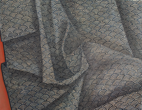 Wendy Kelly Untitled {Blue} 2025. Oil on canvas 106.5 x 137 cm