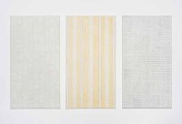 Wendy Kelly Communication Series 2014. 3 panels. Collage and acrylic on canvas, each panel 167.6 x 91.4 